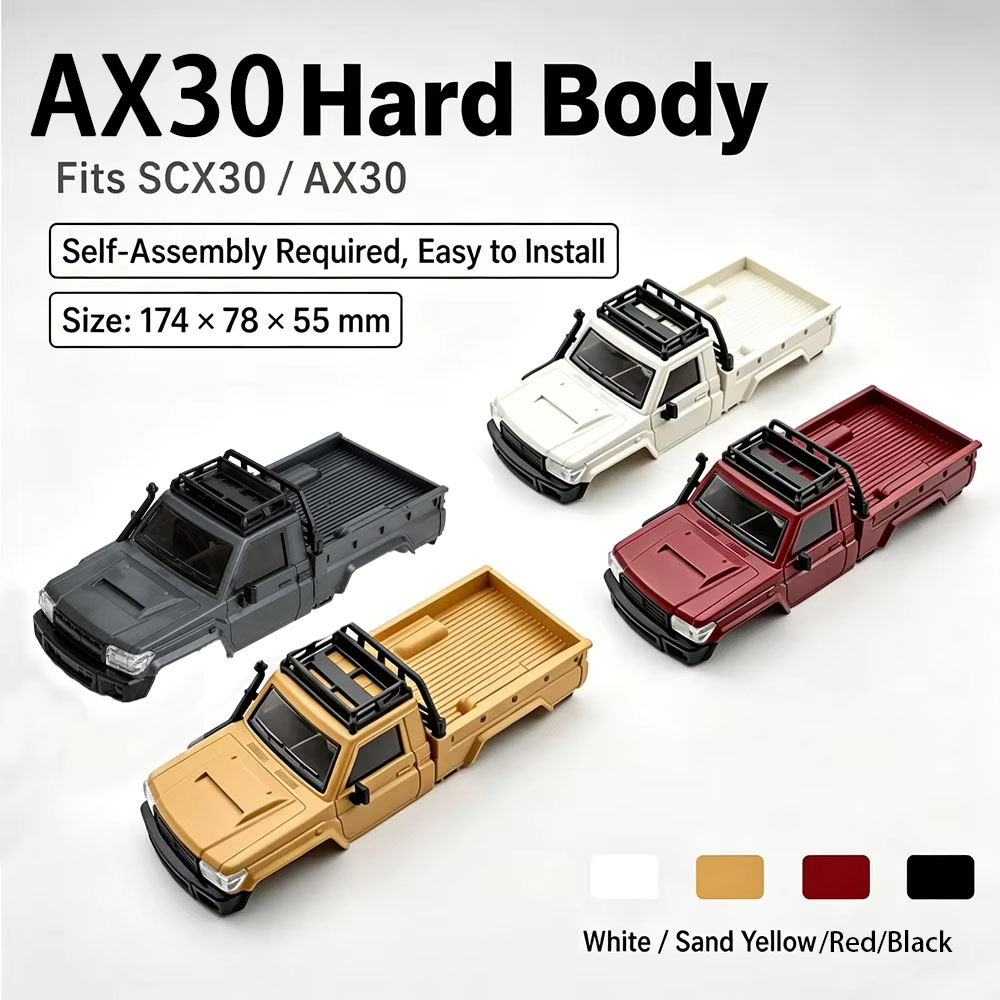 Rc Hobby Grade Truck - Bodi Keras untuk Mobil Pickup AX30,