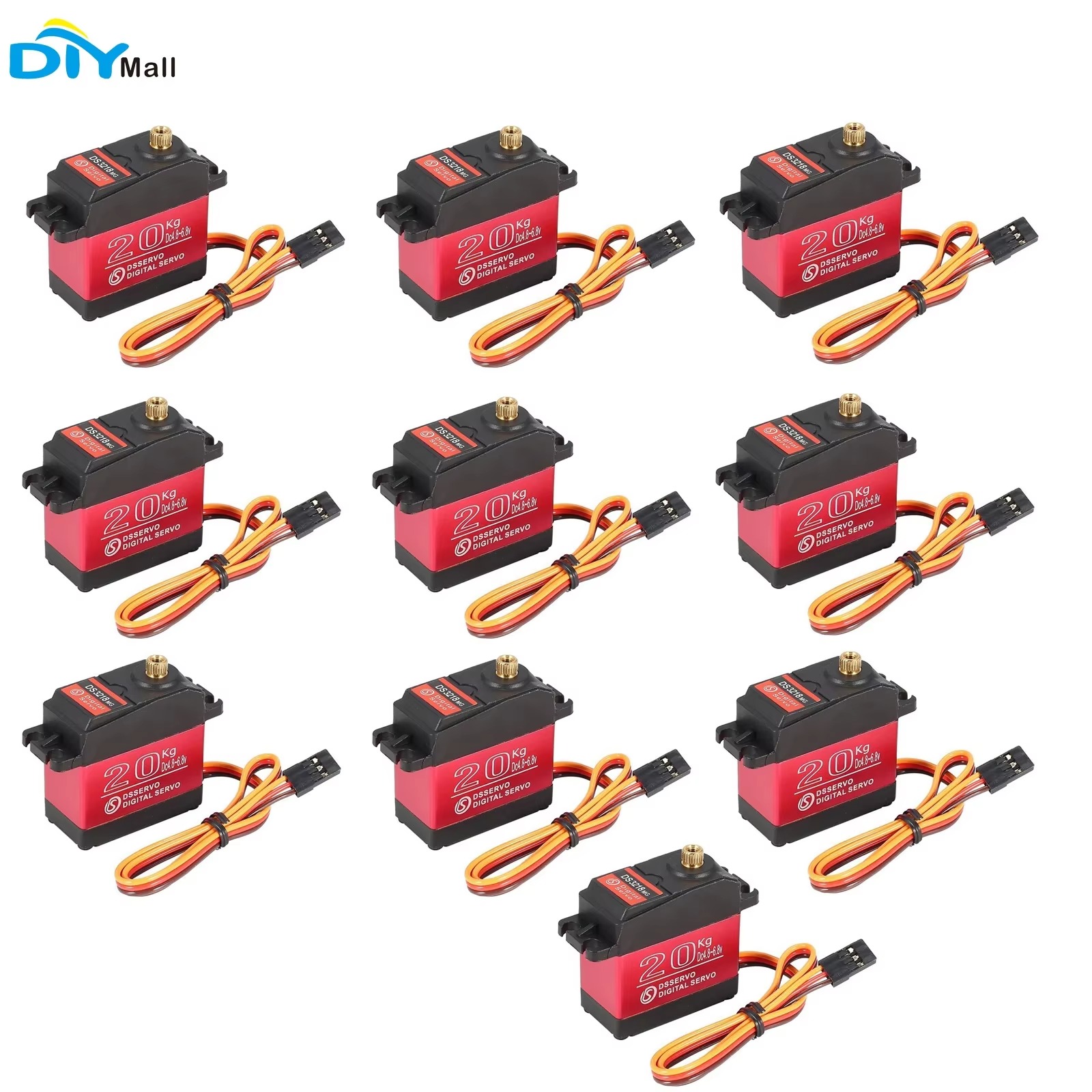 Rc Hobby Shops - 10 Buah DS3218 20KG Servo Digital