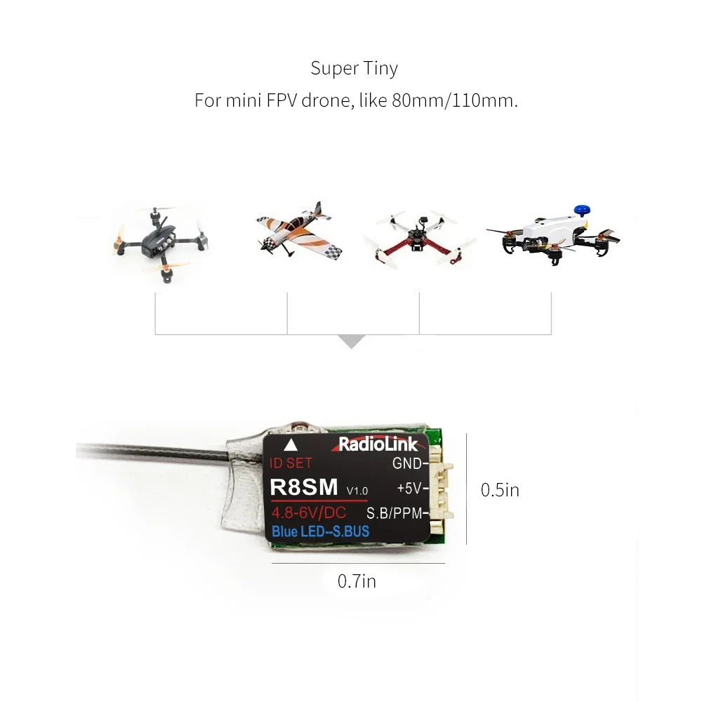 Radiolink R8SM, Penerima RC Mi - Receiver Sbus 8Ch ulasan dan harga