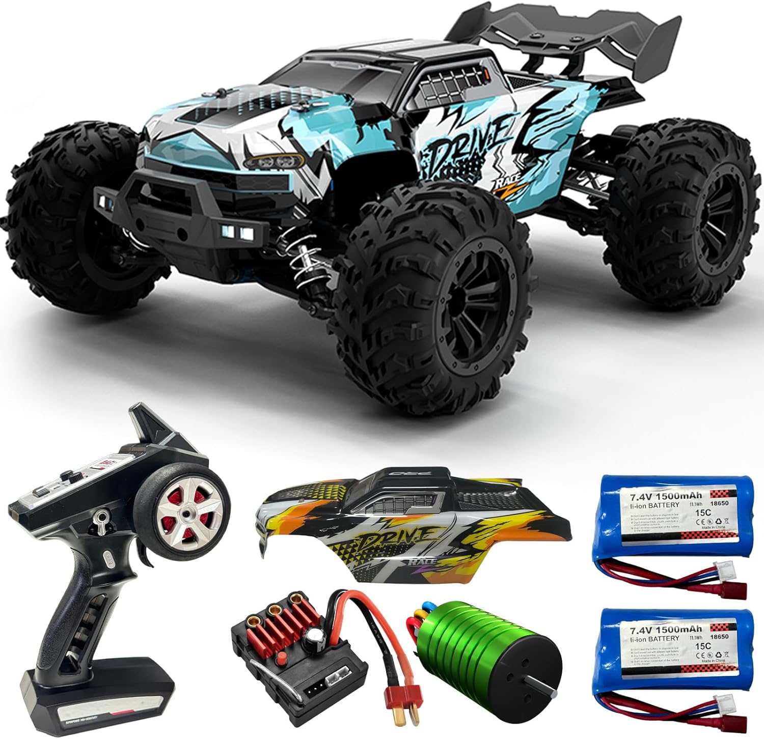 Truk Monster RC Tanpa Sikat Sk - Rc Hobby Grade Monster Truck ulasan dan harga