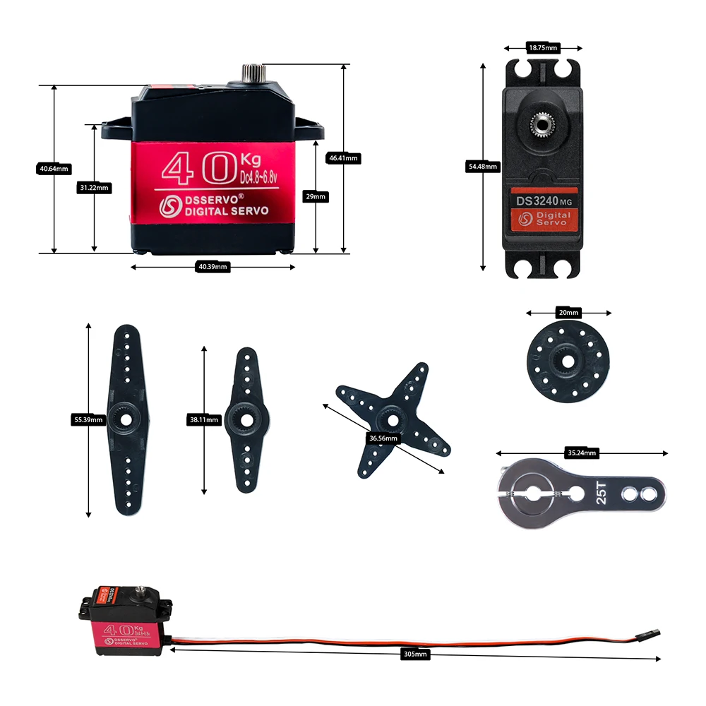 40KG Dsservo DS3240 torsi besa - Rc Hobby Shops ulasan dan harga